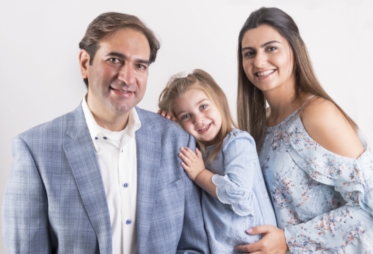 Dr. Fares Sbaiti with his family